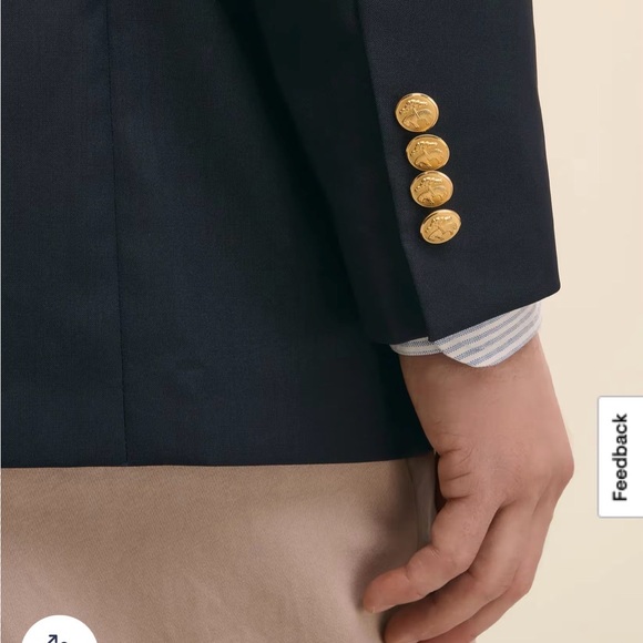 Vintage Brooks Brothers 100% wool blazer with gold buttons Loro Piana - Picture 3 of 13